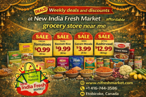 Weekly deals and discounts at New India Fresh Market — affordable grocery store near me