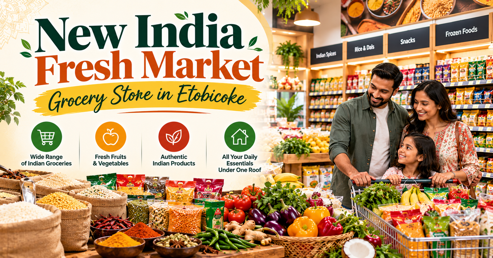 New India Fresh Market grocery store in Etobicoke